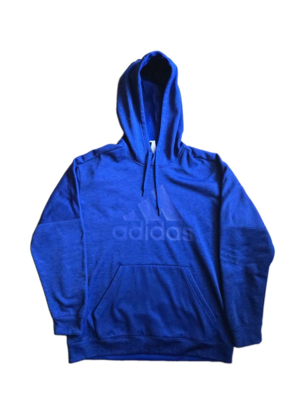 Adidas Blue Fleece Hoodie Pull Over - Size XL